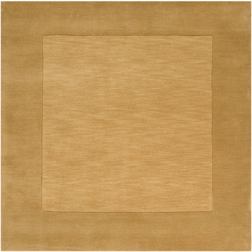 8' x 8' Tawny Brown and Sand Beige Hand Loomed Square Area Throw Rug - IMAGE 1