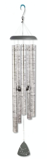 55” Clear Sonnet Sounds “Called to Heaven” Inspirational Outdoor Patio Garden Wind Chimes - IMAGE 1