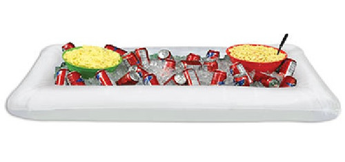 Inflatable Multipurpose Buffet Coolers - 53.75" - White - Pack of 6 - IMAGE 1