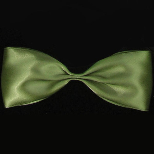 Olive Green Double Face Craft Ribbon 0.25" x 330 Yards - IMAGE 1