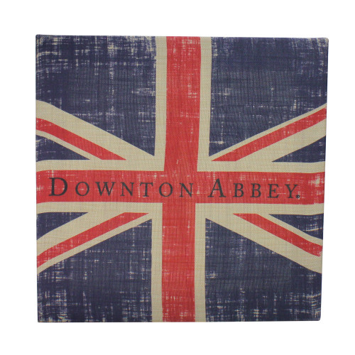 14.5" Downton Abbey British Union Jack Natural Beige Decorative Hanging Wall Art - IMAGE 1