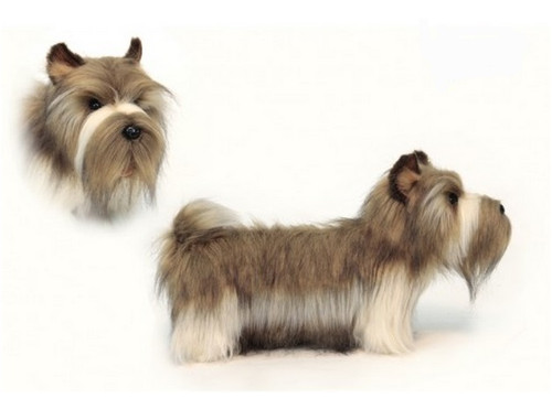 Set of 2 Brown and White Handcrafted Soft Plush Cairn Skye Terrier Stuffed Animals 18" - IMAGE 1