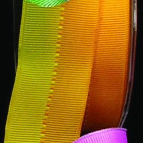 Yellow Color Grosgrain Wired Craft Ribbon 1.5" x 27 Yards - IMAGE 1