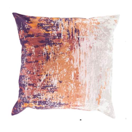 22" Watercolor Style Square Throw Pillow - Down Filler - IMAGE 1