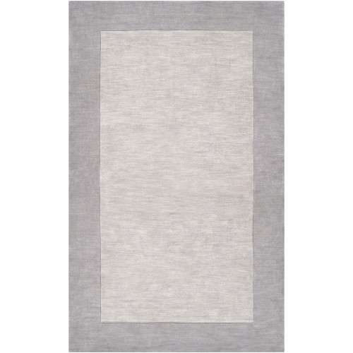 12' x 15' Solid Gray Hand Loomed Rectangular Wool Area Throw Rug - IMAGE 1