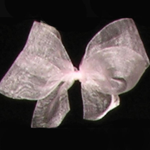 Pale Pink Plain Organdy Craft Ribbon 4" x 55 Yards - IMAGE 1