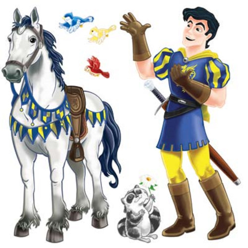 Prince with Steed Wall Decoration Props - 63.5" - Pack of 24 - IMAGE 1