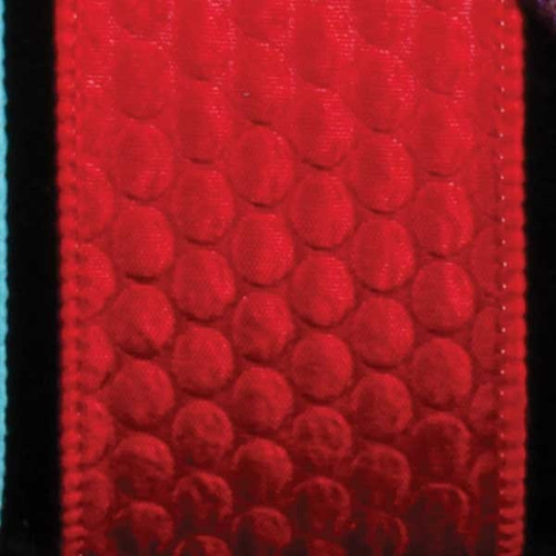Red Scales Wired Craft Ribbon 1.5" x 40 Yards - IMAGE 1