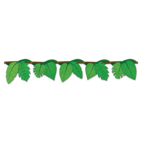 Jungle Vine Hanging Party Streamers - 4.5' - Green and Brown - Pack of 12 - IMAGE 1