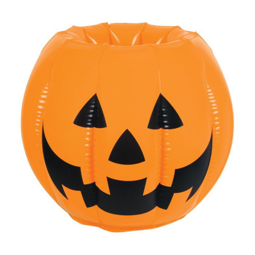 Inflatable Jack-O-Lantern Halloween Coolers - 22" - Pack of 6 - IMAGE 1
