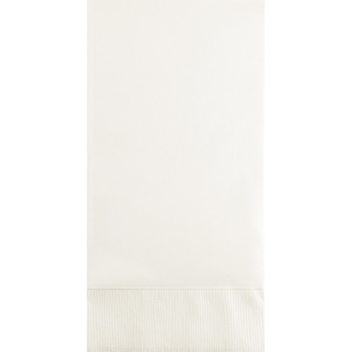 Club Pack of 192 White 3-Ply Disposable Party Guest Napkins 8" - IMAGE 1