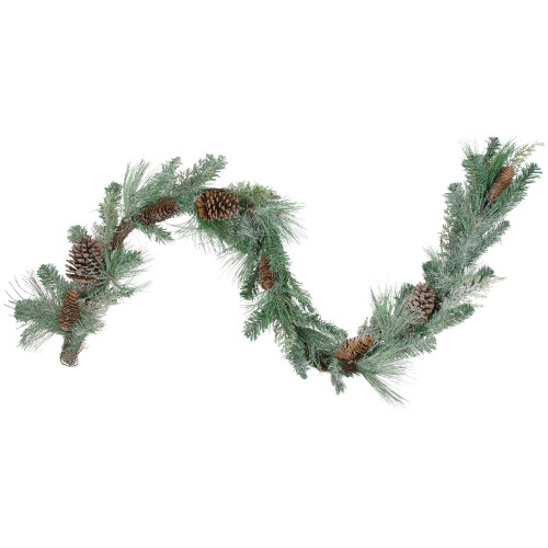 6' x 9" Mixed Pine and Pine Cones Artificial Christmas Garland, Unlit - IMAGE 1