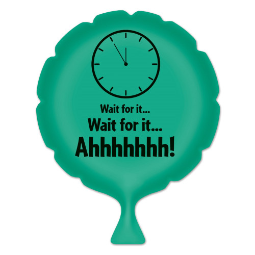Wait For It Whoopee Cushion Party Favors - 8" - Green and Black - Pack of 6 - IMAGE 1