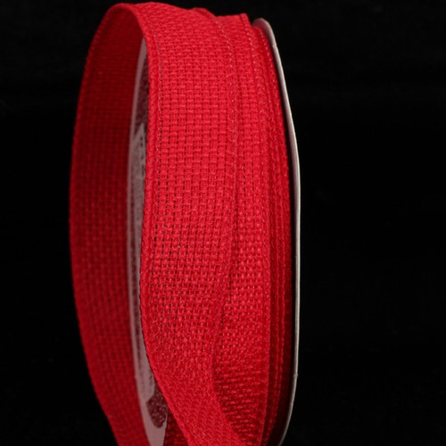 Red Contemporary Wired Craft Ribbon 0.75" x 80 Yards - IMAGE 1