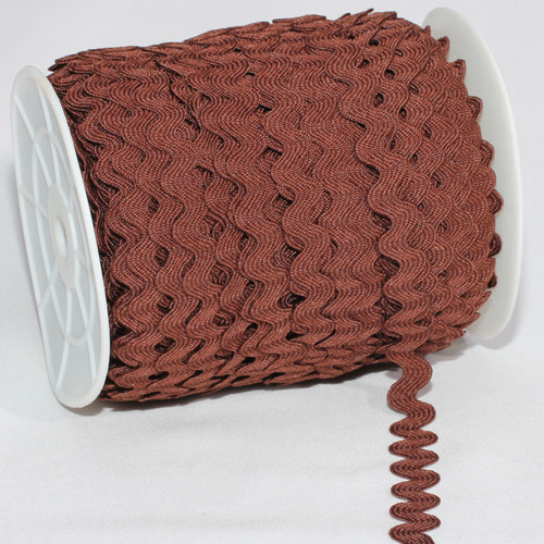 Brown Woven Edge Ric Rac Craft Ribbon 0.25