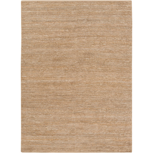 8' x 11' Solid Tawny Brown Hand Woven Rectangular Area Throw Rug - IMAGE 1