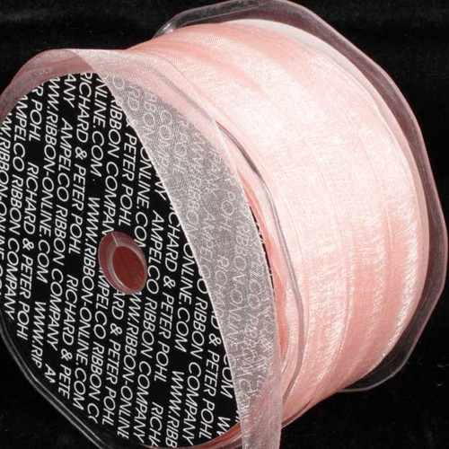 Apricot Orange Solid Craft Ribbon 0.25" x 200 Yards - IMAGE 1