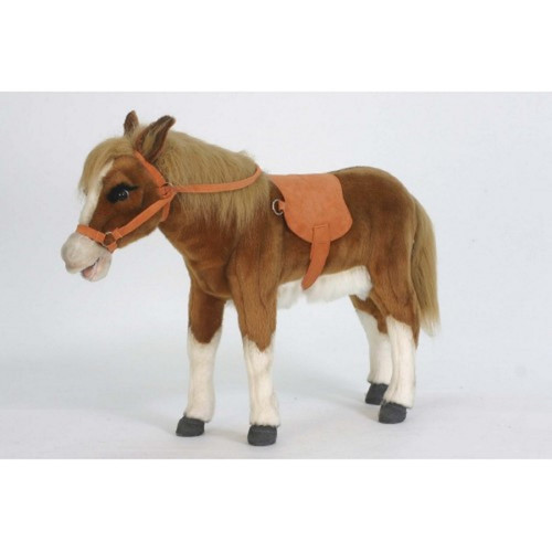 Handcrafted Plush Standing RIde-On Pony Stuffed Animal Figures - 27.5" - IMAGE 1