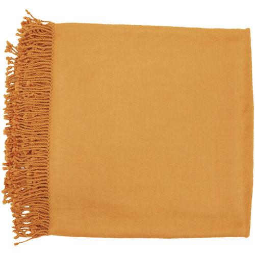 50" x 67" Right At Home Cozy Pumpkin Orange Throw Blanket - IMAGE 1