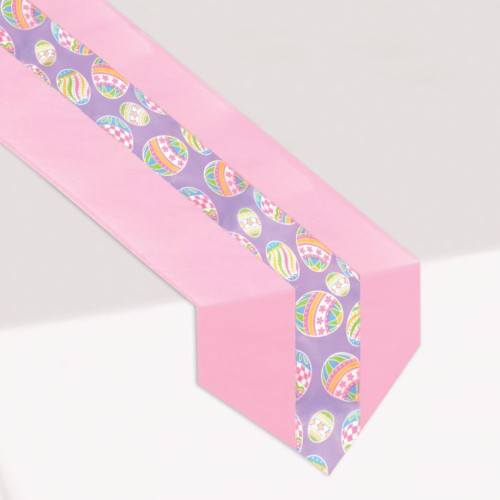 Easter Egg Party Table Runner - 72" - Multicolored - Pack of 6 - IMAGE 1