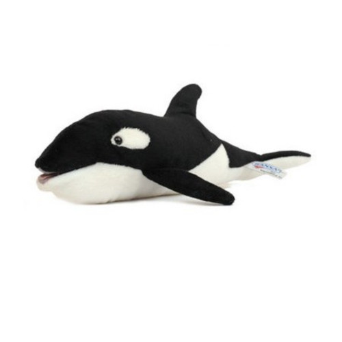 Handcrafted Orca Plush Stuffed Animal  - 13" - Black and White - Set of 6 - IMAGE 1