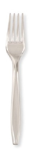 Lightweight Disposable Forks - 7" - Clear - Club Pack of 600 - IMAGE 1