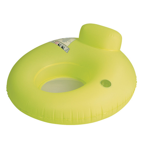 Inflatable Yellow Inner Tube Water Sofa Swimming Pool Lounger Float - 48-Inch - IMAGE 1