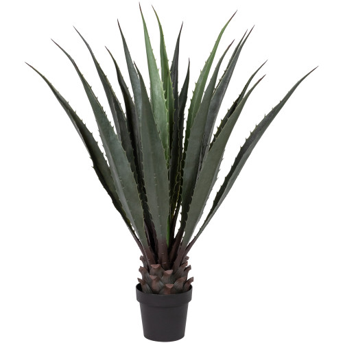 Real Touch™️ Artificial Agave Succulent Plant in Black Pot - 43" - IMAGE 1