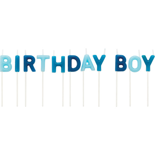 Birthday Boy Party Candles - 3" - Club Pack of 132 - IMAGE 1
