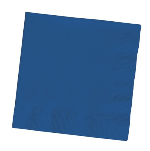Club Pack of 500 Navy Blue 3-Ply Paper Party Lunch Napkins 6.5" - IMAGE 1