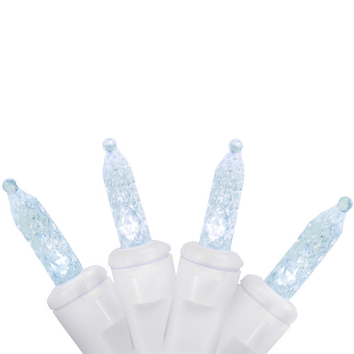 LED Mini Dripping Christmas Lights - Pure White - 10' White Wire - 60ct - IMAGE 1