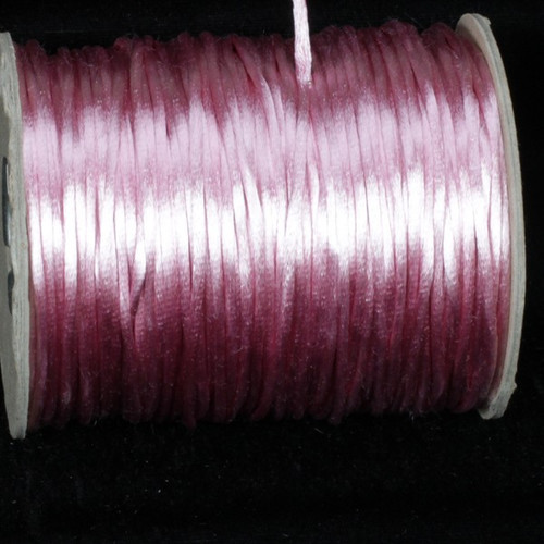 Mauve Purple Solid Satin Cording Craft Ribbon 0.25" x 144 Yards - IMAGE 1