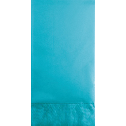 3-Ply Disposable Party Guest Napkins - 8" - Bermuda Blue - Club Pack of 192 - IMAGE 1