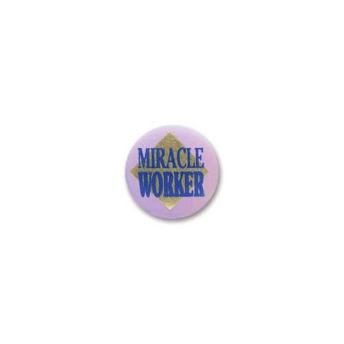 Miracle Worker Satin Button Party Favors - 2"- Pink - Set of 6 - IMAGE 1