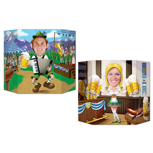 Pack of 6 Vibrantly Colored Oktoberfest Photo Props 37" - IMAGE 1