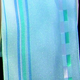 Blue Variostripe Taft Wired Craft Ribbon 2.5" x 27 Yards - IMAGE 1