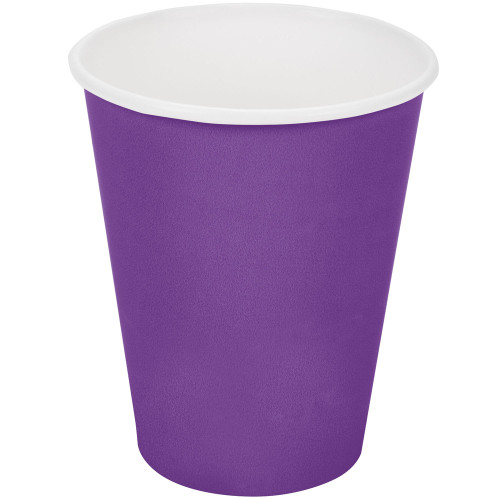 Club Pack of 240 Amethyst Purple Contemporary Disposable Hot and Cold Drinking Party Cups 9 oz. - IMAGE 1