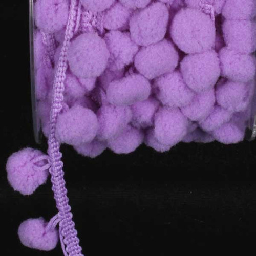 Lavender Zinc Pom-Poms Craft Trim 0.25 "x 88 Yards - IMAGE 1