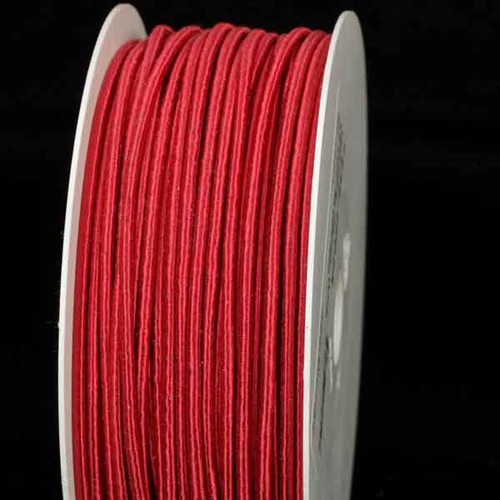 Red Solid Wired Craft Ribbon 0.25" x 110 Yards - IMAGE 1