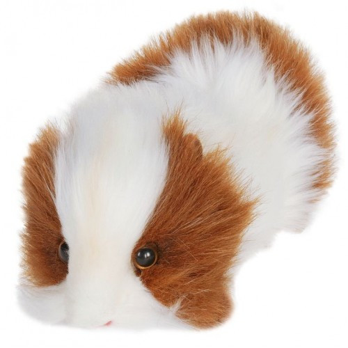 Set of 4 Brown and White Handcrafted Soft Plush Guinea Pig Stuffed Animals 8" - IMAGE 1