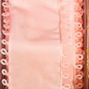 Azalea Pink Pico Loop Edged Wired Craft Ribbon 1.5