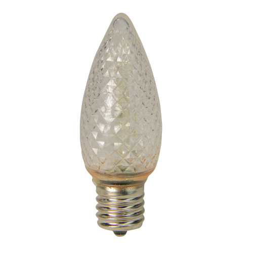 LED Faceted C9 Christmas Replacement Bulbs - Cool White - Pack of 4 - IMAGE 1