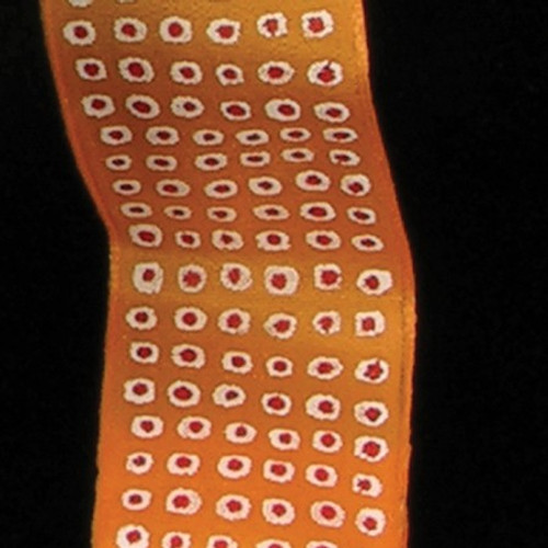 Orange and Red Little Dotted Wired Craft Ribbon 1.5" x 54 Yards - IMAGE 1