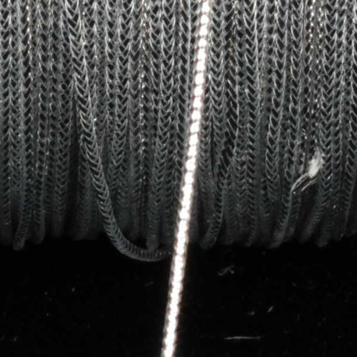 Silver Contemporary Braided Craft Cord 0.25" x 436 Yards - IMAGE 1