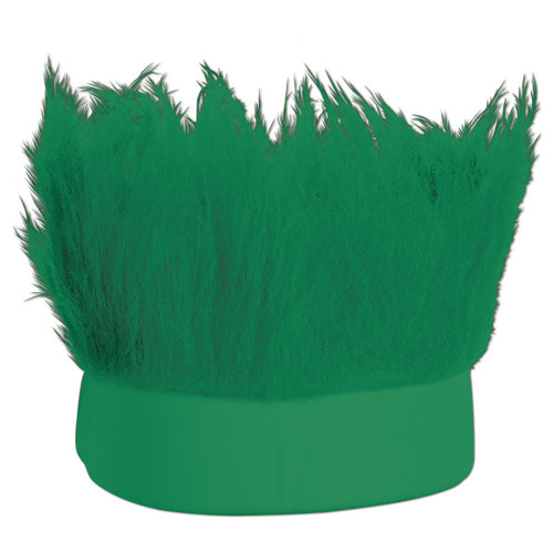 Club Pack of 12 Kelly Green Decorative Party Hairy Headband Costume Accessory - IMAGE 1