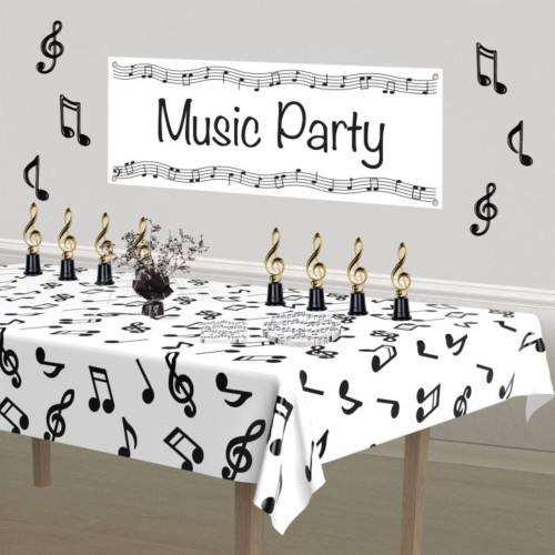 Musical Note Cutouts Party Decoration - 5.5" - Black - Pack of 36 - IMAGE 1