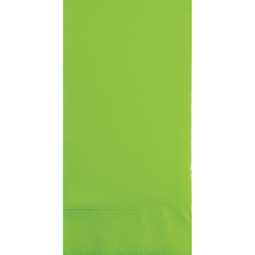 Club Pack of 192 Fresh Lime Green Solid 3-Ply Disposable Party Napkins 8" - IMAGE 1