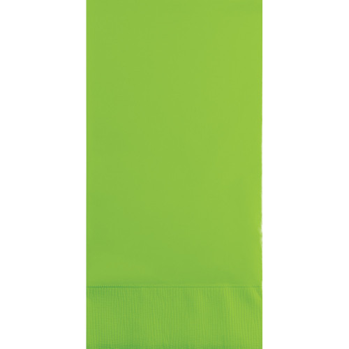 3-Ply Disposable Party Guest Napkins - 8" - Lime Green - Club Pack of 192 - IMAGE 1