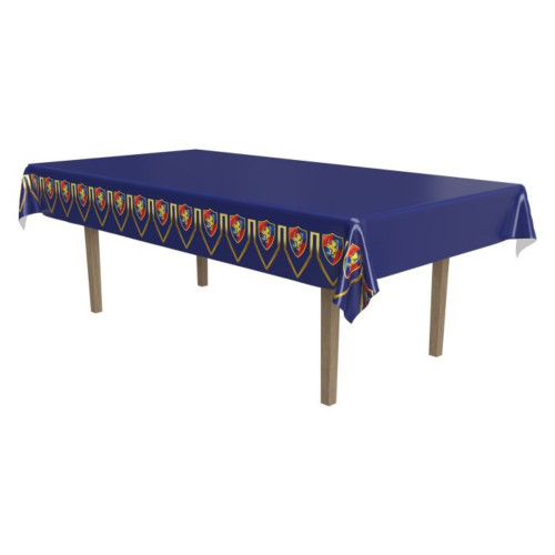 Club Pack of 12 Purple Disposable Medieval Banquet Party Table Covers 54" x 108" - IMAGE 1