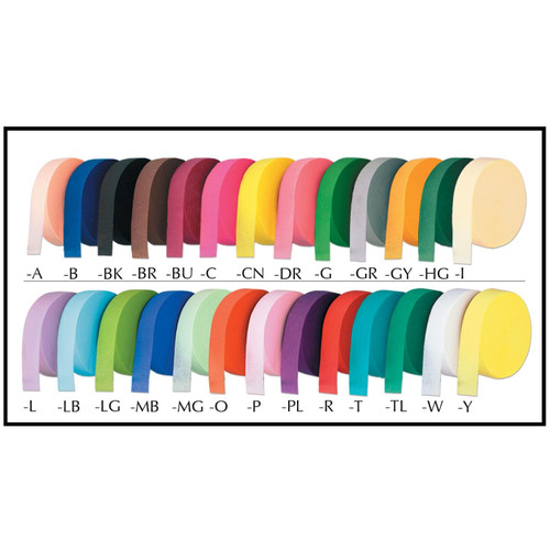 Club Pack of 12 Light Pink Festive Crepe Paper Party Streamers 85' - IMAGE 1